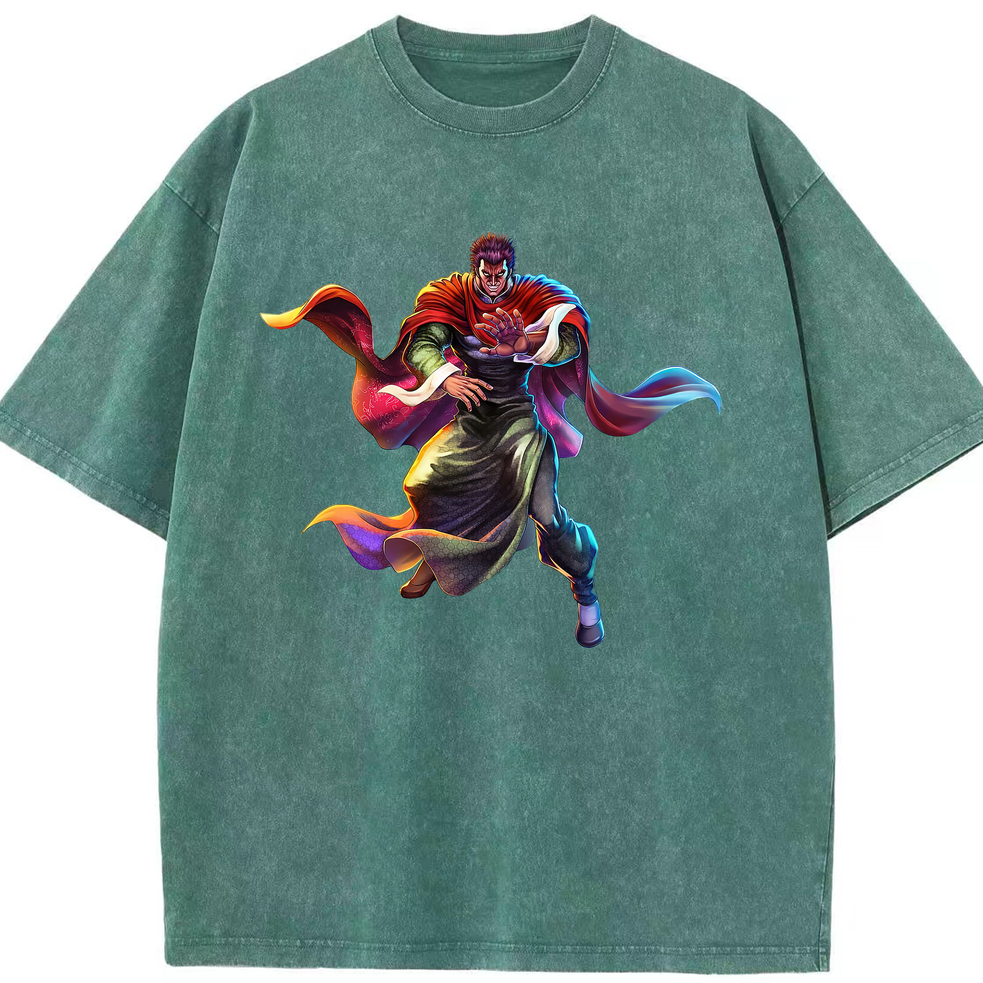 （画像用） 北斗の拳 Fist of the North Star 綿100% ヴィンテージ風 半袖Tシャツ（フロントプリント）